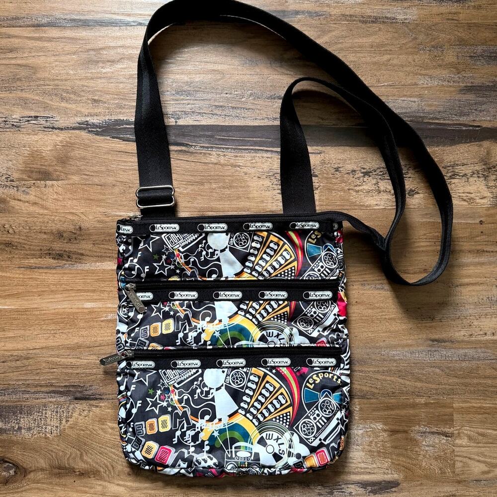 LeSportsac VINTAGE ANNE BOOM BOX RETIRED PATTERN Kasey Shoulder Crossbody